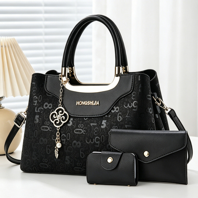 Luxury Bags & Leather Repair Of Atlanta - 3-piece Fashion Women's Handbag Set, Light