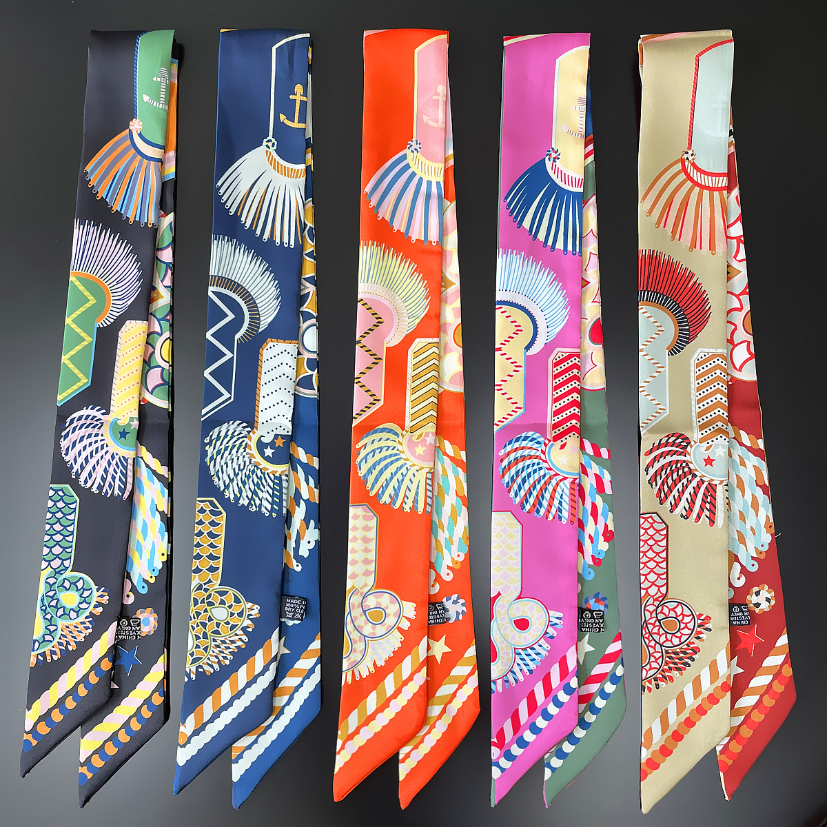 Luxury Bags Brand - Brand Design Twill 100% Silk Scarf