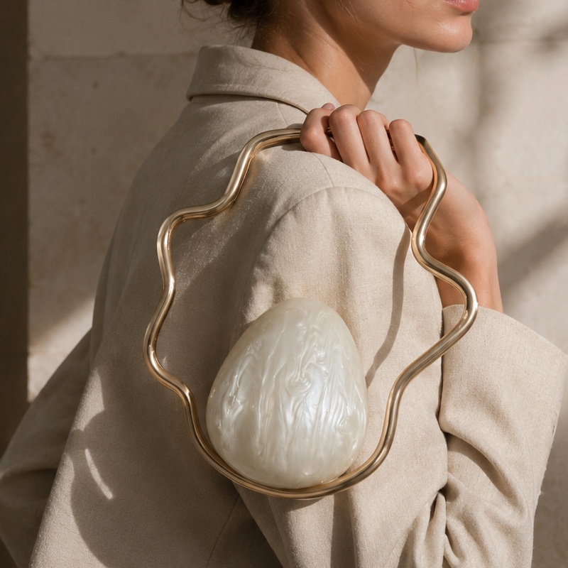 Luxury Bags Supplier - Women mini Acrylic egg bag cute