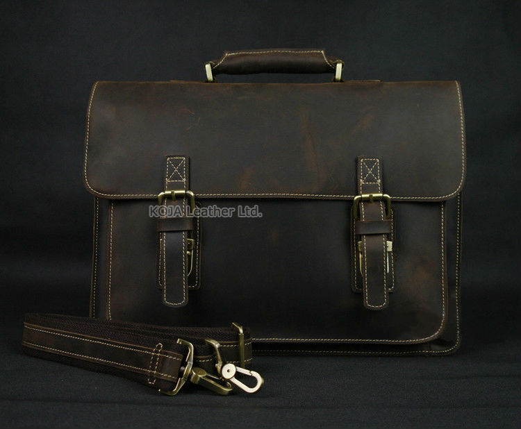 Vintage Crazy Horse Genuine Le - Laptop Bag Leather 15 recensione e prezzo