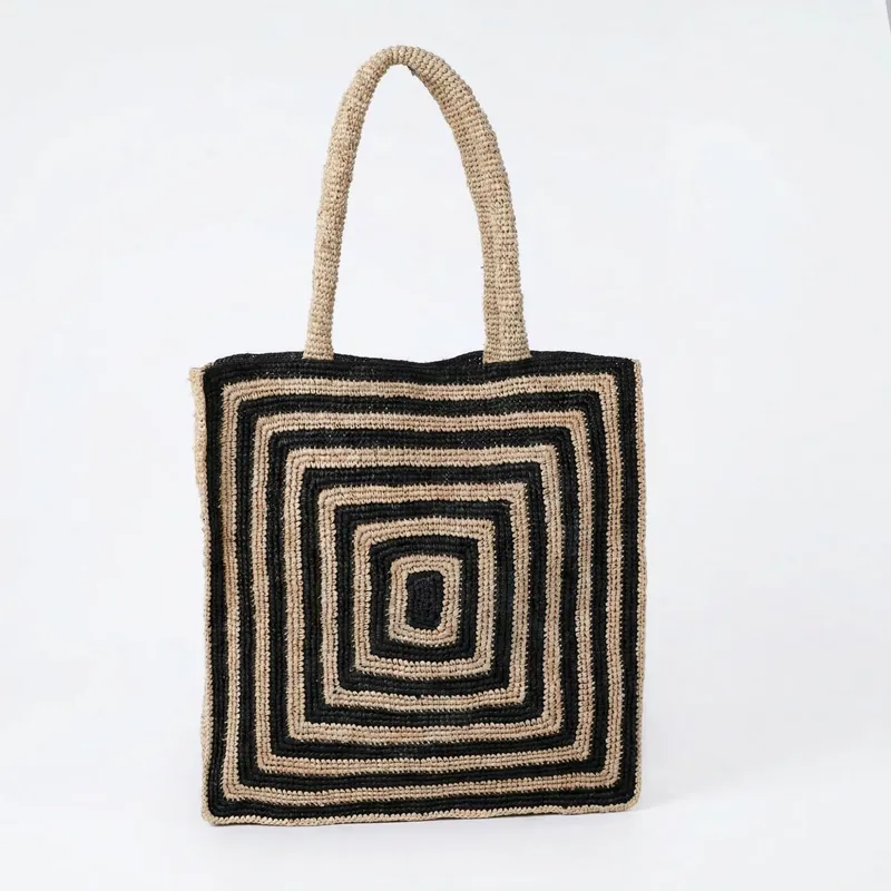Striped raffia woven straw bag - Luxury Bags & Leather Repair Of Atlanta recensione e prezzo