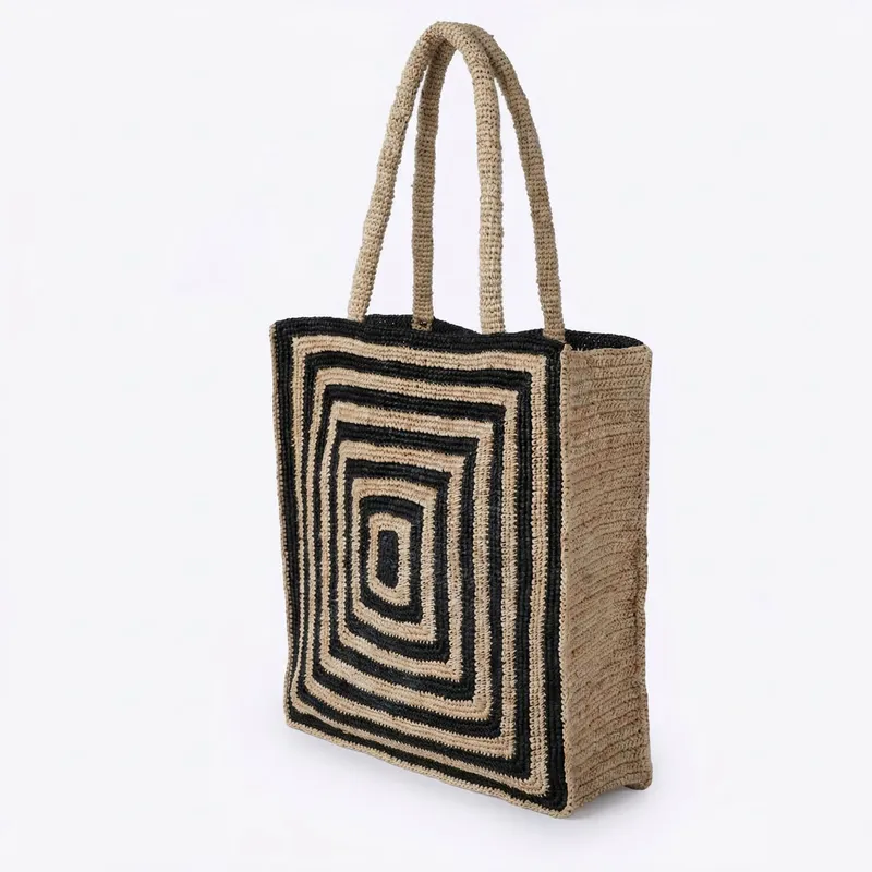 Striped raffia woven straw bag - Luxury Bags & Leather Repair Of Atlanta recensione e prezzo