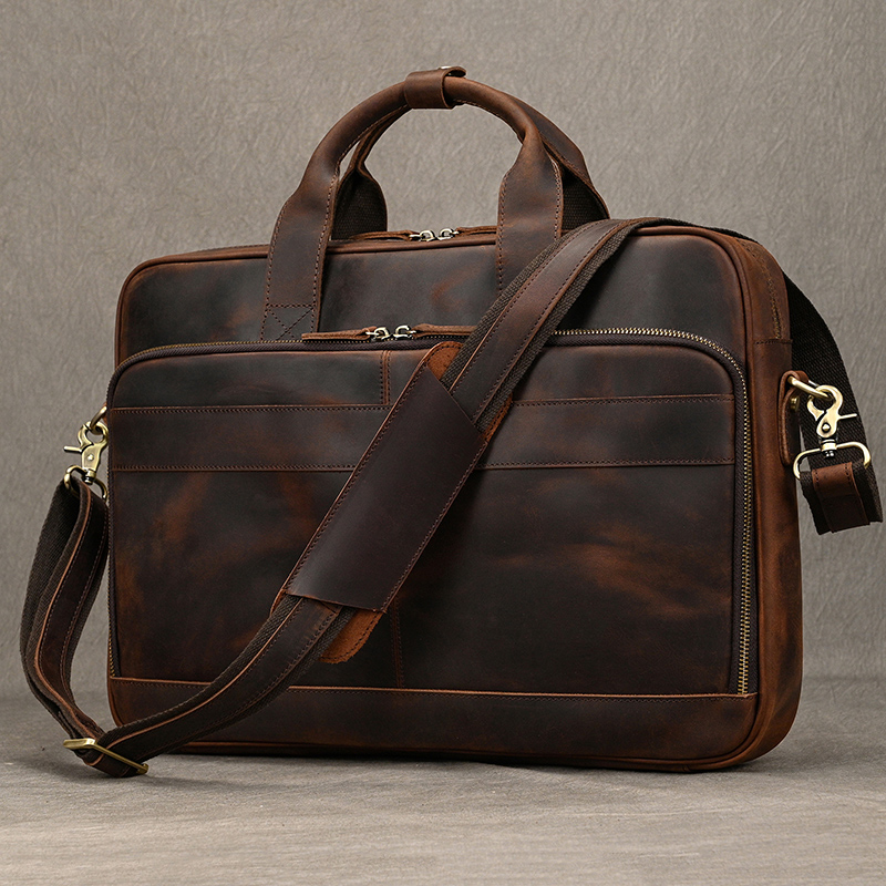 Crazy Horse Genuine Leather Me - Laptop Bag Leather 15 recensione e prezzo