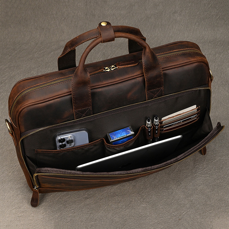 Crazy Horse Genuine Leather Me - Laptop Bag Leather 15 recensione e prezzo
