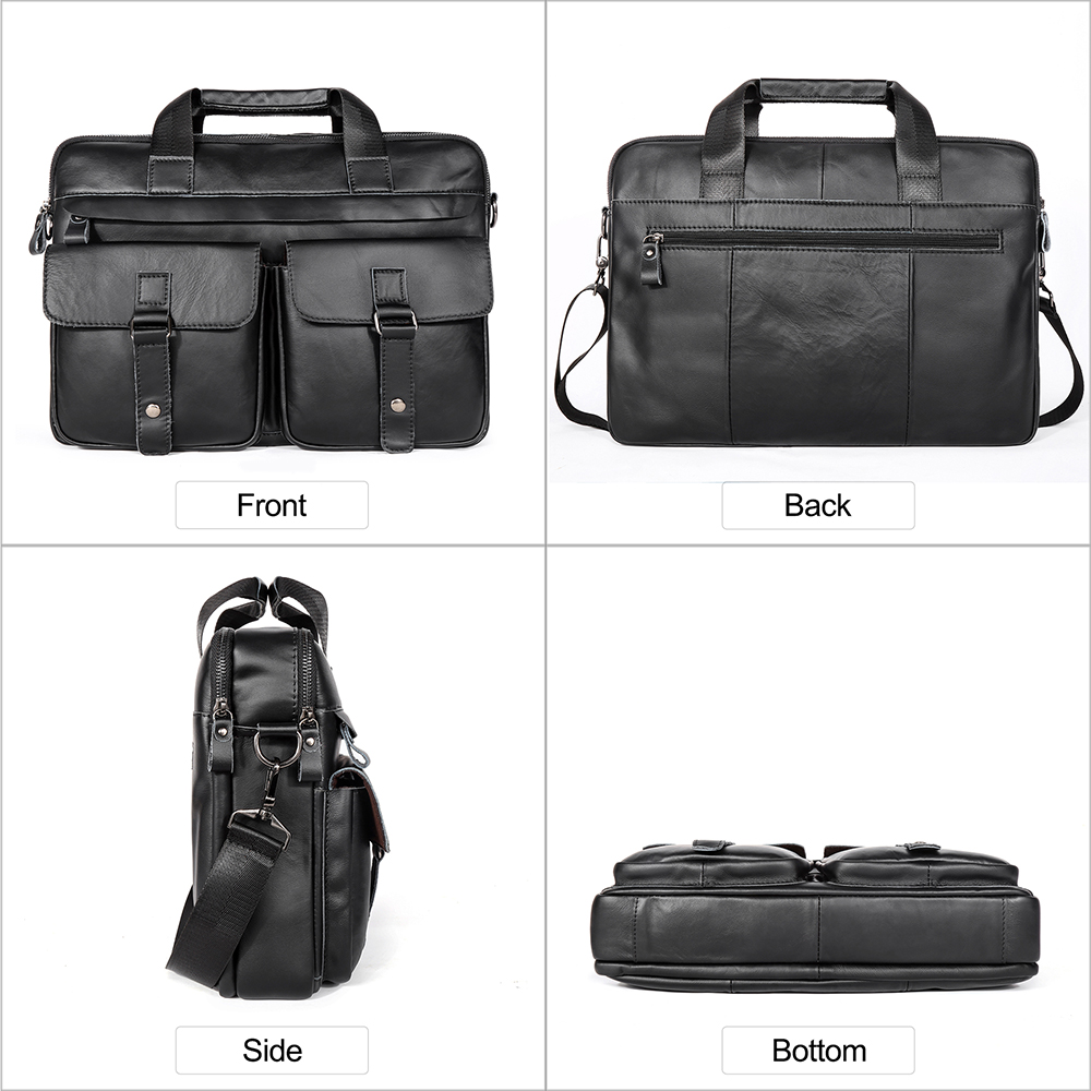 JOYIR Genuine Leather Men's Br - Laptop Bag Leather 15 recensione e prezzo