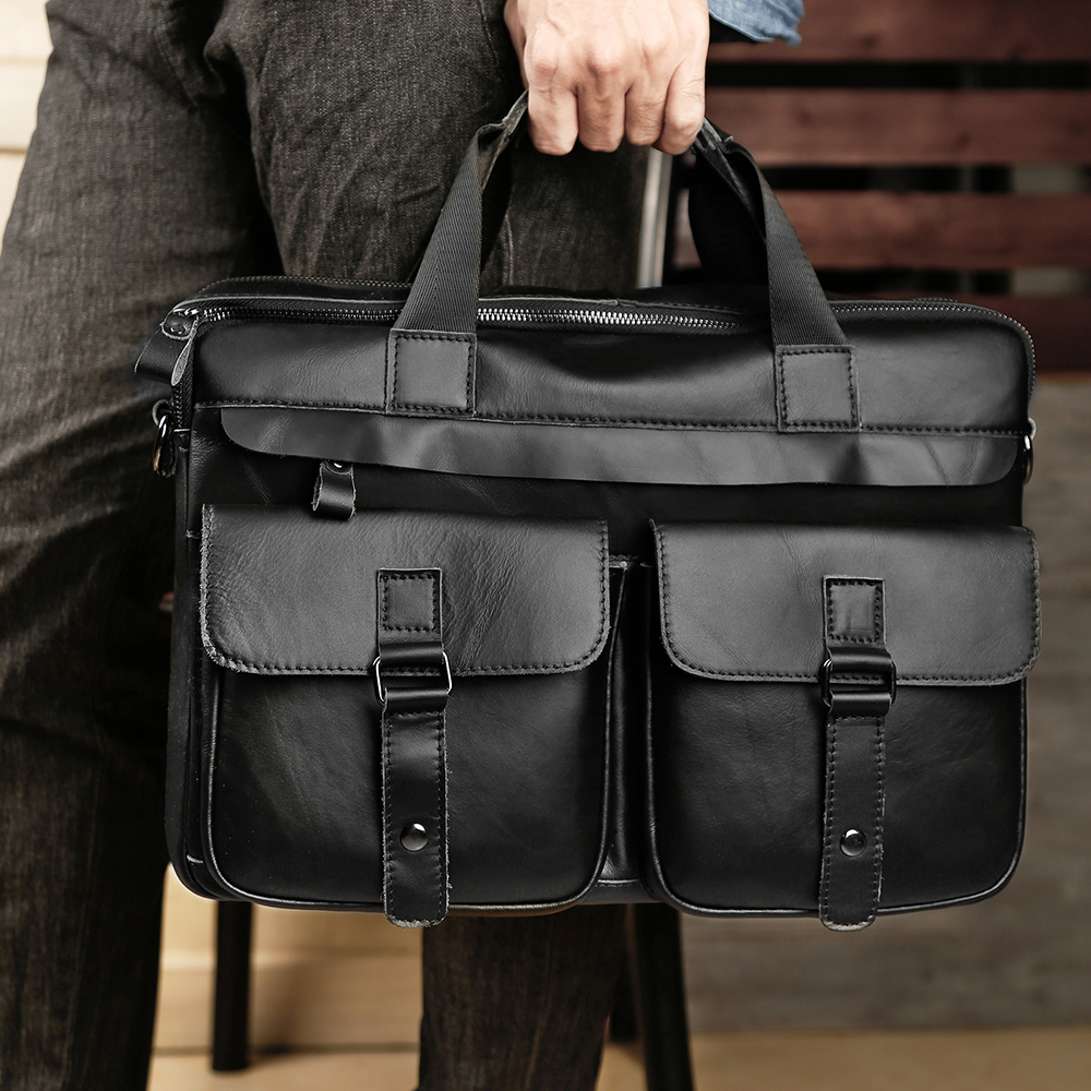 JOYIR Genuine Leather Men's Br - Laptop Bag Leather 15 recensione e prezzo