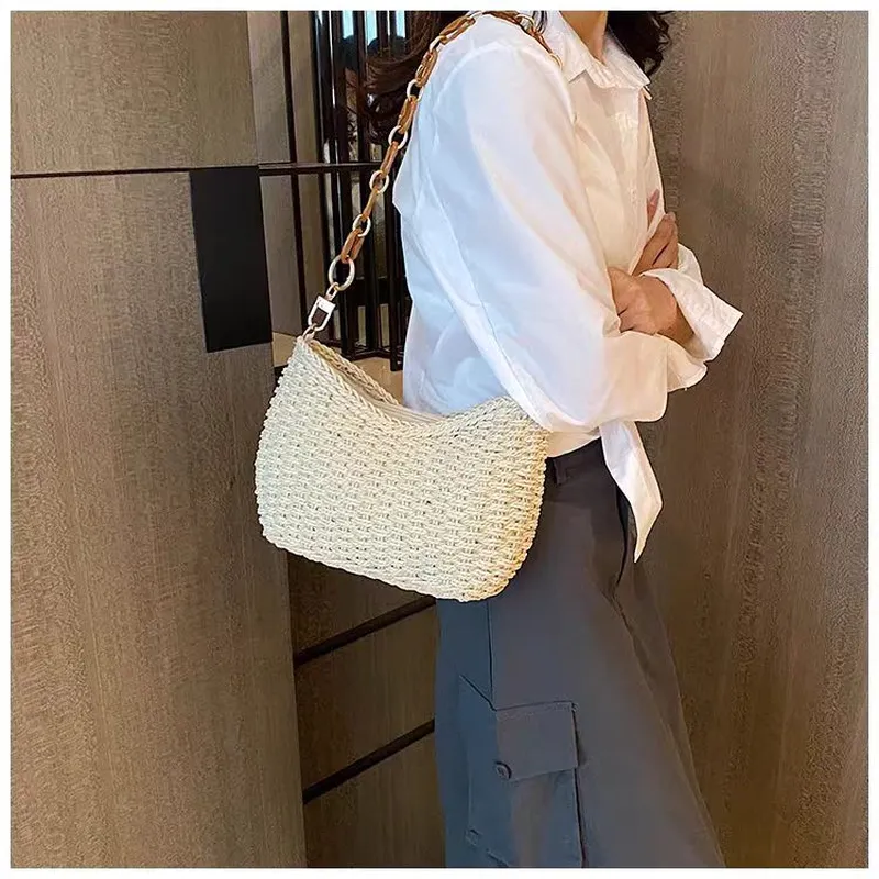 Straw Woven Shoulder Bag for W - Luxury Bags & Leather Repair Of Atlanta recensione e prezzo
