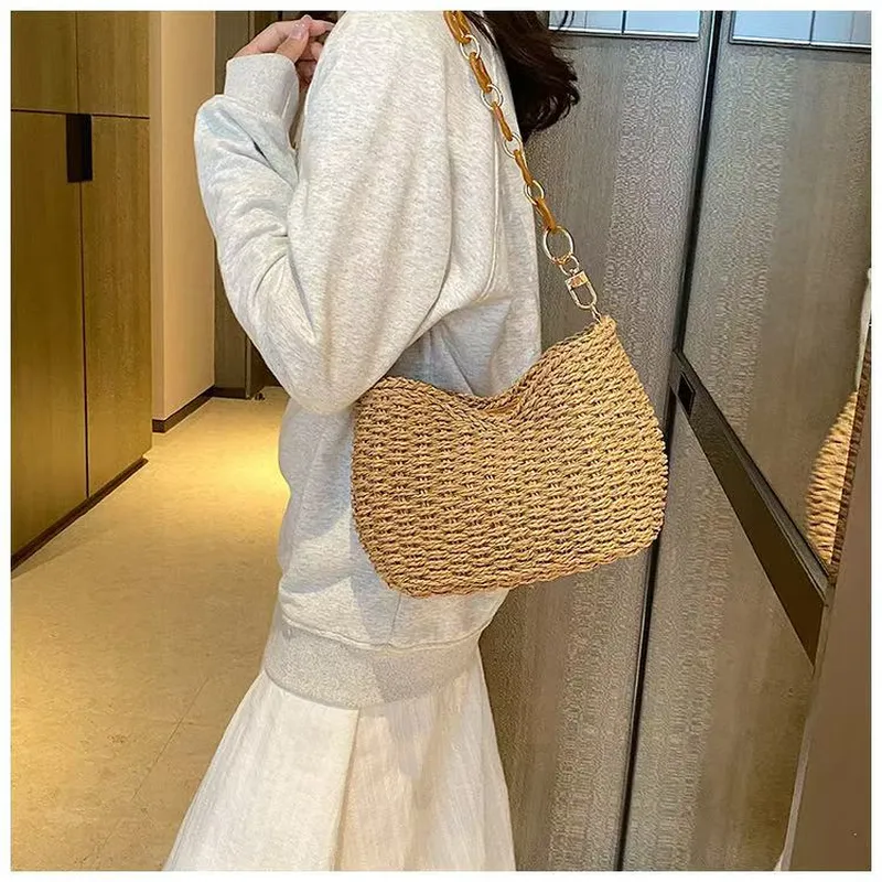 Straw Woven Shoulder Bag for W - Luxury Bags & Leather Repair Of Atlanta recensione e prezzo