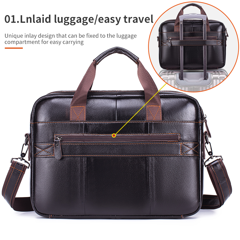 STEEL LION leather men's brief - Laptop Bag Leather 15 recensione e prezzo