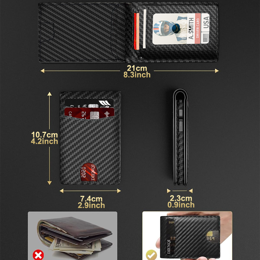 RFID Luxury Brand Men Wallet C - Luxury Bags Photos recensione e prezzo
