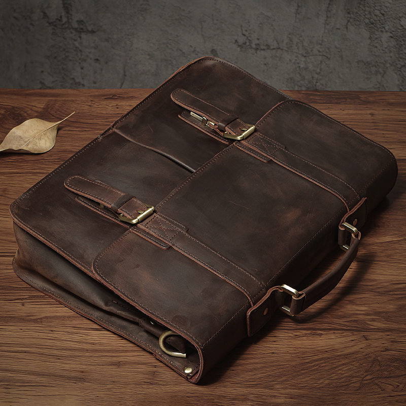 NUKA Men's Executive Briefcase - Laptop Bag Leather 15 recensione e prezzo