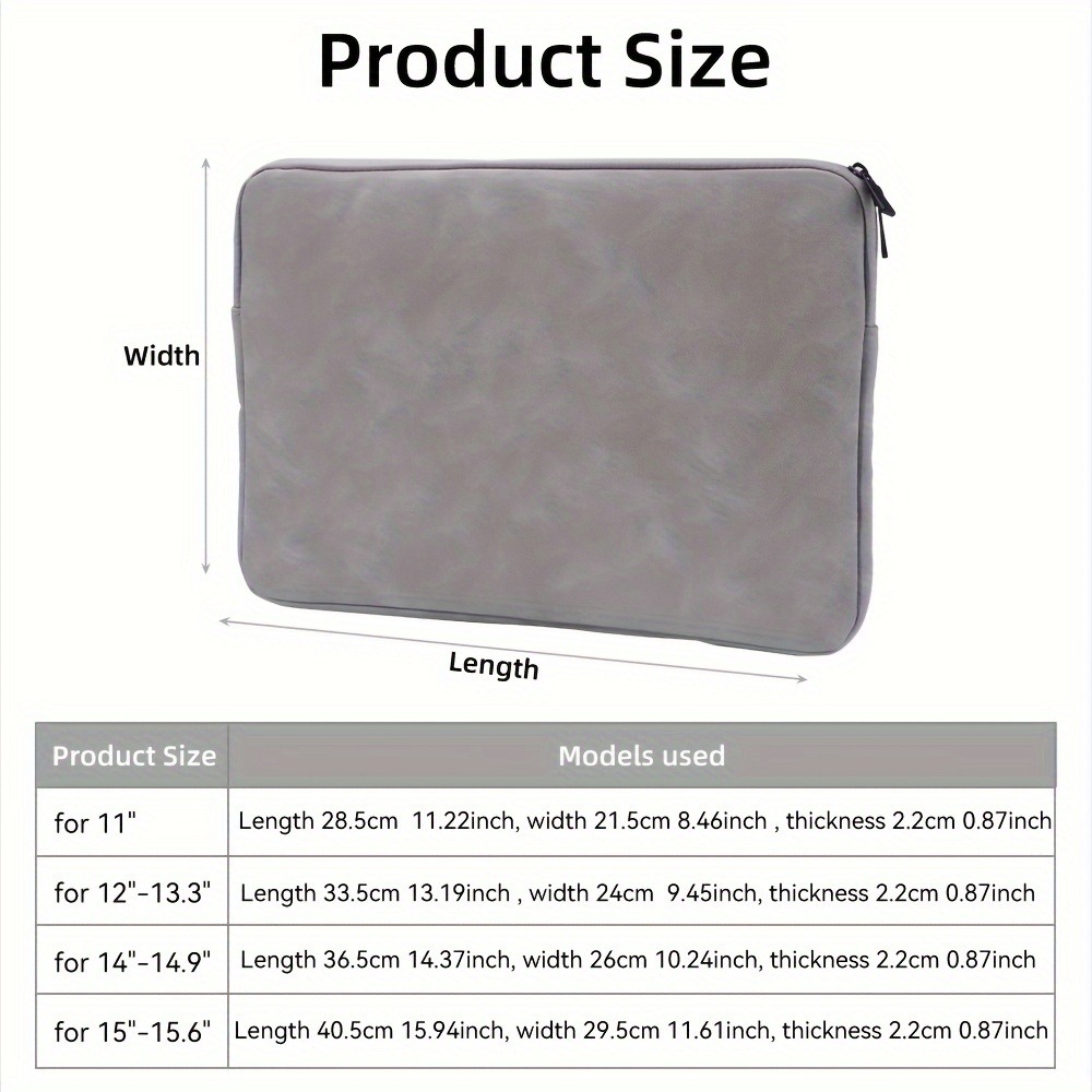 11 13 14 15 Inch Laptop PU Lea - Laptop Bag Leather 15 recensione e prezzo