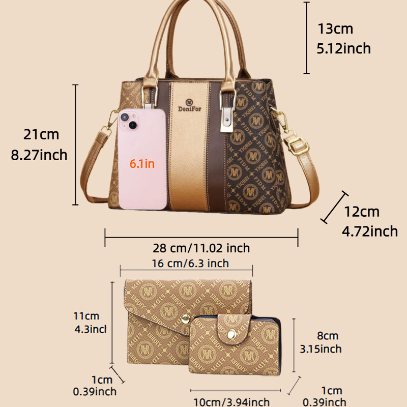 3-piece set of women's handbag - Luxury Bags & Leather Repair Of Atlanta recensione e prezzo