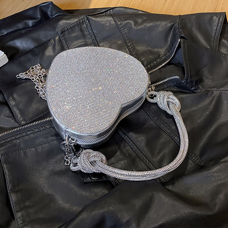 Knot Handle Rhinestones Evenin - Luxury Bags Made In Italy recensione e prezzo